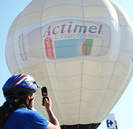 Globo aerostático de Actimel