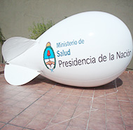 Globo aerostático de Ministerio de salud